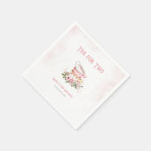 Tee für zwei Teacups Serviette (Ecke)