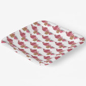 Tee für zwei Tee-Cup-Muster Papier-Teller Pappteller (Gewinkelt)