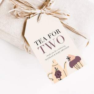 Tee für zwei   Tee Party Baby Dusche Gefallen Geschenkanhänger