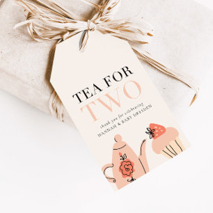 Tee für zwei   Tee Party Baby Dusche Gefallen Geschenkanhänger