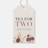Tee für zwei | Tee Party Baby Dusche Gefallen Geschenkanhänger (Vorderseite)