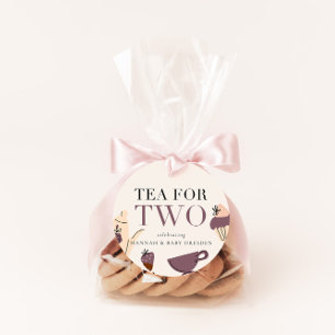 Tee für zwei Tee-Party-Babydusche Geschenkanhänger
