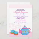 Tee für zwei Tee Party Brautparty 12x18 Einladung (Vorne/Hinten)