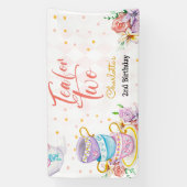 Tee für zwei, Tee zum Geburtstag Banner (Vertikal)