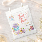 Tee für zwei, Tee zum Geburtstag Geschenktütchen (Ausgeschnitten)