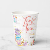 Tee für zwei, Tee zum Geburtstag Pappbecher (Rückseite)