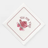 Tee für zwei Teetasse Tee Serviette (Ecke)