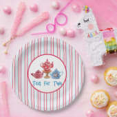 Tee für zwei Tepots, 7 Zoll Teller (Party)