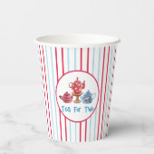 Tee für zwei Tepots 8oz Paper Cup Pappbecher (Rückseite)