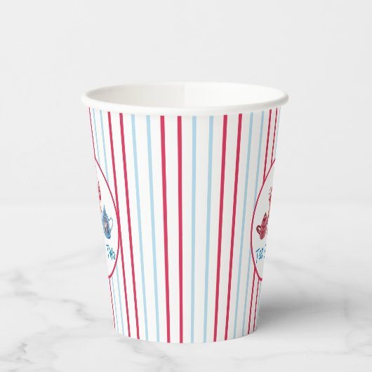 Tee für zwei Tepots 8oz Paper Cup Pappbecher (Links)