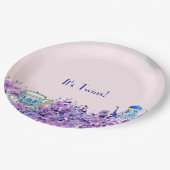 Tee für Zwei-Twin-Baby-Dusche Pappteller (Schrägansicht)