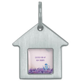 Tee für zwei Twins Gerahmte Pet-Tag Tiermarke