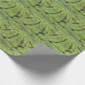 Tee-Gärten von Munnar auf Geschenkpapier (Ecke)