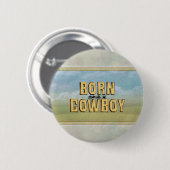 TEE Geborener Cowboy Button (Vorne & Hinten)