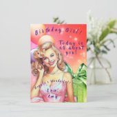 Tee-Geburtstagskarte (Stehend Vorderseite)