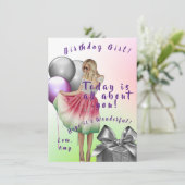 Tee-Geburtstagskarte (Stehend Vorderseite)