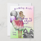 Tee-Geburtstagskarte (Vorderseite)