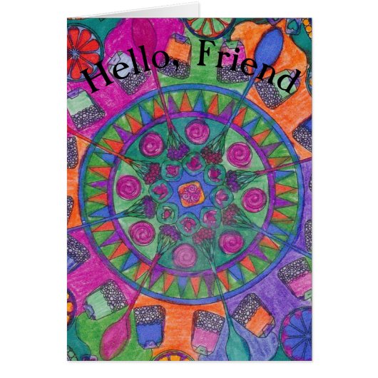 Tee-Geburtstagskarte für einen Freund (Vorne)