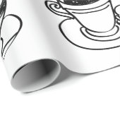 Tee Geschenkpapier (Rolleneckpunkt)