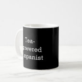 Tee-getriebener Timpanist Timpani-Spieler Humor Kaffeetasse (Vorderseite Links)