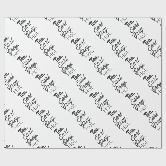 Tee - Graf-graues heißes Geschenkpapier (Flach)