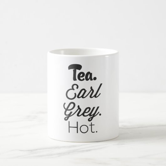 Tee - Graf-graues heißes Kaffeetasse (Mittel)