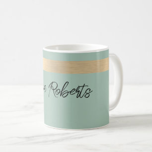 Tee Grün Goldfolie Rustikal Faux Kaffeetasse