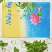 Tee Handtuch Leap Frog Design. (Gefaltet)