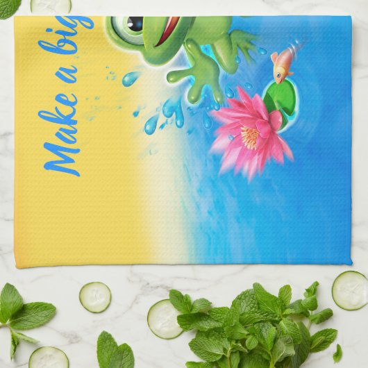 Tee Handtuch Leap Frog Design. (Gefaltet)