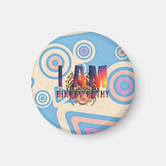TEE Ich bin binge-würdig Magnet (Vorne)