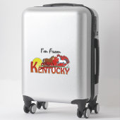 TEE Ich komme aus Kentucky Aufkleber (Koffer)