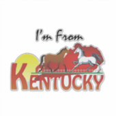 TEE Ich komme aus Kentucky Aufkleber (Vorderseite)