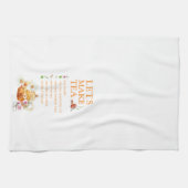 Tee im Aquarell Rezept - Küchen Handtücher (Horizontal)