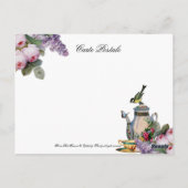 Tee im Petit Trianon Postkarte (Rückseite)