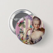 Tee im Petit Trianon – rosa Button (Vorne & Hinten)
