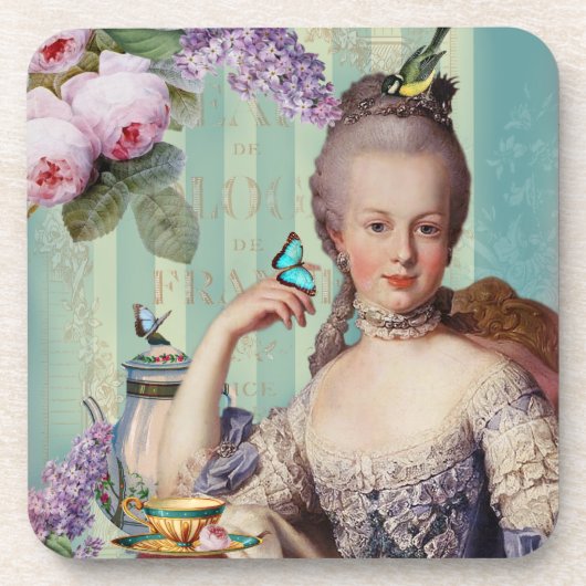 Tee im Petit Trianon Untersetzer (Vorderseite)
