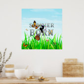 TEE Im Sommer geboren Poster (Küche)