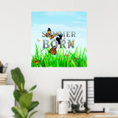 TEE Im Sommer geboren Poster (Heimbüro)