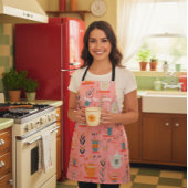 Tee im Wasserfarben oder ich Personalisiert Retro Schürze