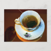 Tee in China Teacup für Tea Lover Fotografie Postkarte (Vorderseite)