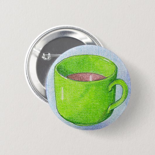 Tee in grüner Taste Button (Vorne & Hinten)