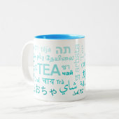 Tee in jeder Tasse in Blau (Vorderseite Links)