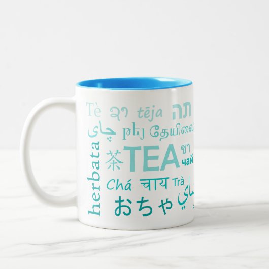 Tee in jeder Tasse in Blau (Links)