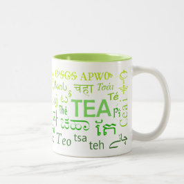 Tee in jeder Tasse in Grün
