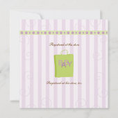 Tee in Lila Einladung (Rückseite)