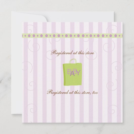 Tee in Lila Einladung (Rückseite)