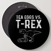 Tee Infuser gegen T Rex Dinosaur Dino Eggs Button (Vorne & Hinten)