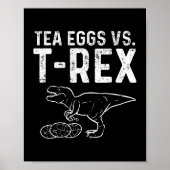 Tee Infuser gegen T Rex Dinosaur Dino Eggs Poster (Vorne)