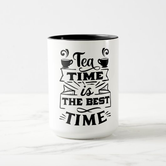 Tee ist die beste Zeit - Sip und Savor Tasse (Zentrum)