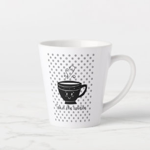 Tee ist die Lösung, Tee für jede Zeit. Milchtasse